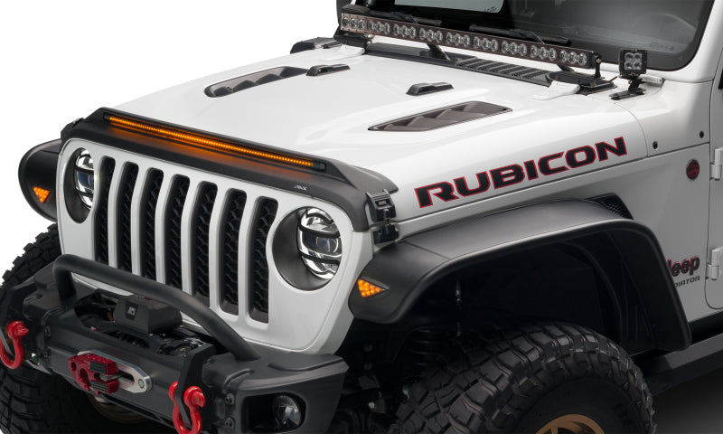 AVS 20-22 Jeep Gladiator (Launch/Overland/Rubicon/Sport) Low Profile Aeroskin Lightshield Pro - Blk