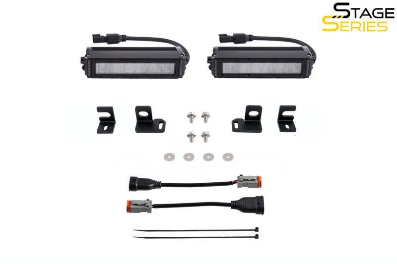 Kit de feux antibrouillard à LED Diode Dynamics 2024+ Toyota Tacoma SS6 - Ambre large