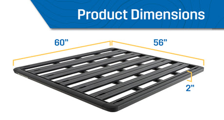 Plateforme Pioneer Rhino Rack non assemblée avec kit de pieds 2500