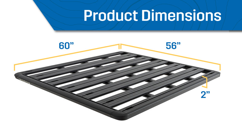 Plateforme Pioneer Rhino Rack non assemblée avec kit de pieds 2500