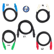 4/0 Feeder STAGE AND LIGHTING Cable. 5-100' 4/0 wire STANDARD 405 W/CAM LOCK M/F AC/DC WIRE AND SUPPLY