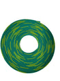 25 FT 1/2" GREEN WITH YELLOW STRIPE PET EXPANDO SLEEVING BRAID AC/DC WIRE AND SUPPLY