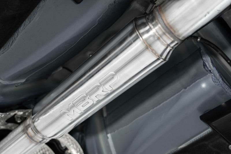 Échappement de course à double embout en fibre de carbone pour Subaru WRX 2022+ avec Cat-Back de 3 pouces et double embout arrière divisé