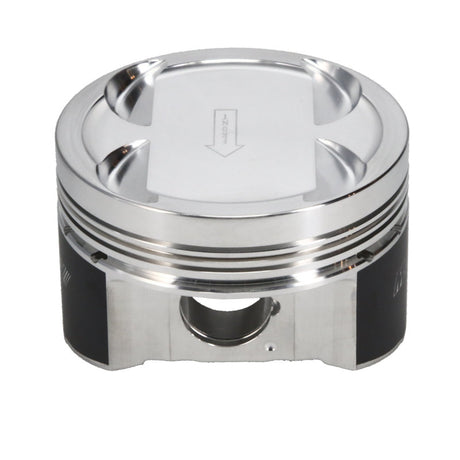 Ensemble de pistons plats Manley 90-94 Eclipse (6 boulons 4G63T) 86 mm + 1 mm avec alésage 8,5:1 avec segments