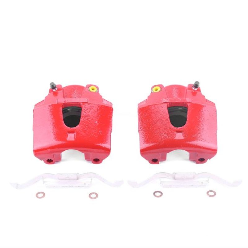 Étriers avant rouges Power Stop 00-02 Dodge Dakota sans supports - Paire