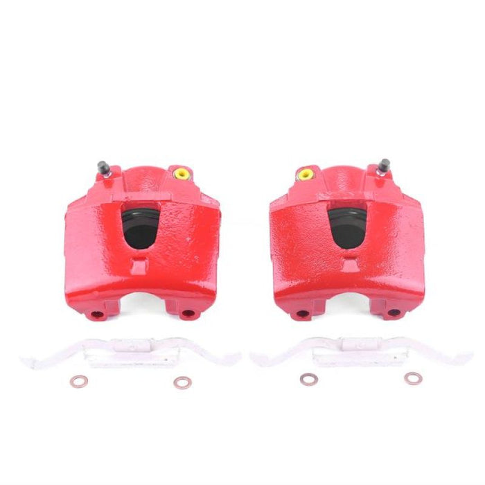 Étriers avant rouges Power Stop 00-02 Dodge Dakota sans supports - Paire