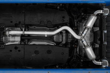 MBRP 2023 Toyota Corolla GR 1.6L T304 en acier inoxydable 3 pouces Cat-Back double arrière divisé avec embouts brûlés