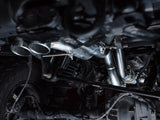 AWE Tuning 22-24 Ford Bronco Raptor 4WD Dual BashGuards Cat-Back SwitchPath Exhaust (No Tips)