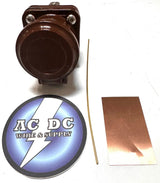 Hubbell HBLNCABN COVER / HBLMRBN MALE Receptacle Set W/ MOUNTING HARDWARE - BN Hubbell