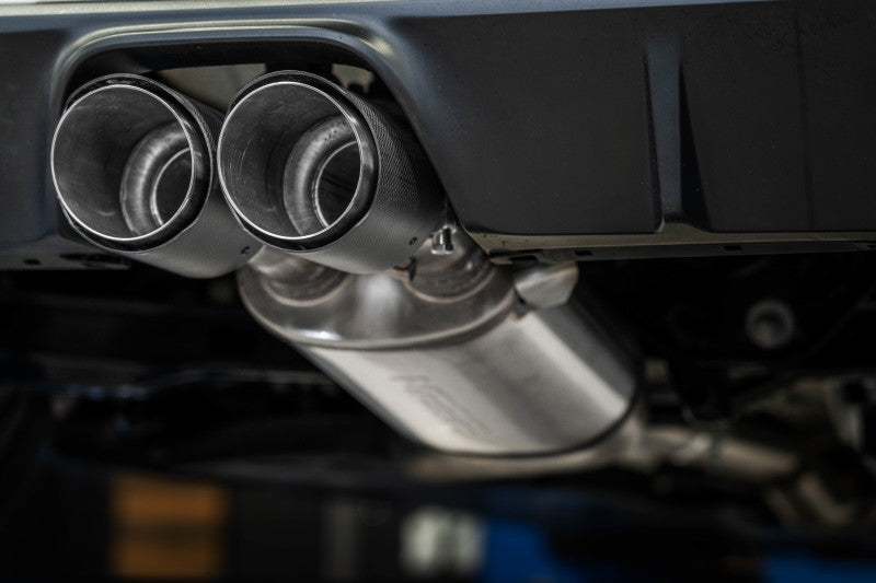 MBRP 2023 Toyota Corolla GR 1.6L T304 SS 3 pouces Cat-Back Double centre arrière avec embouts en fibre de carbone