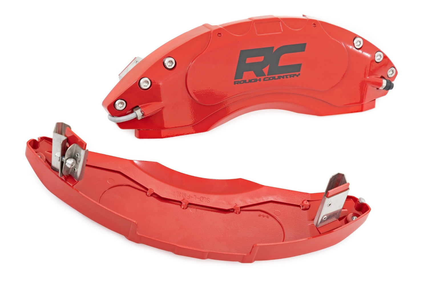 Rough Country Rear Brake Caliper Covers Ford F-150 Red 2021-2026