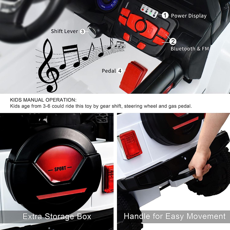 Camouflage Remote Control Ride-On Car with Spring Suspension for Kids