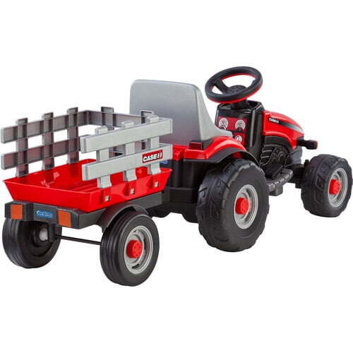 Case IH Lil' Tractor and Trailer: 6V Battery-Powered Ride-On for Kids