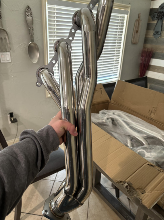 Long Tube Headers for 2007-2014 Chevy Silverado/Suburban/Tahoe GMC Sierra/Yukon Cadillac Escalade 4.8L/5.3L/6.0L/6.2L Vortec Flashark