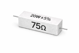 PANMILED 20W Cement Resistor, ±5% Ceramic Wirewound Power Resistor (15Ω–750Ω) High Watt Fixed Resistor TekShack