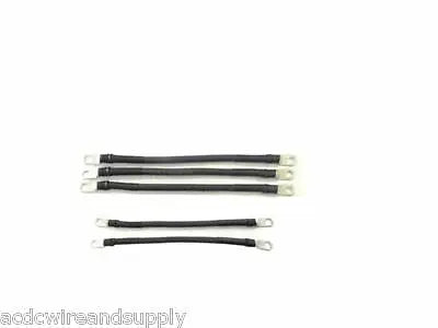 # 6 Awg HD Golf Cart Battery Cable 5 pc Black Yamaha G19 (96-02) Set U.S.A MADE AC DC WIRE AND SUPPLY