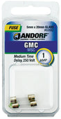 Jandorf Medium Time Delay 250 Volt 1 Amp Fuse #60692 Jandorf