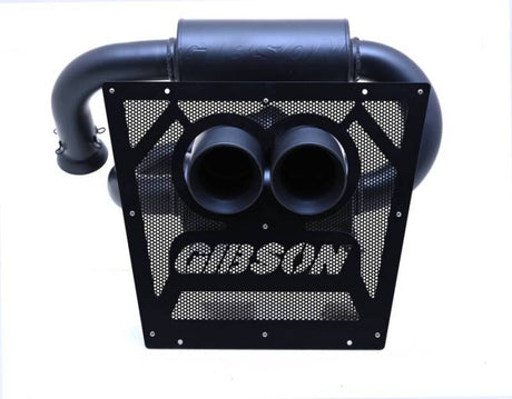 Embout rond à double paroi en acier inoxydable T304 pour Gibson 2024 Cam-Am Maverick R de 4 po - Céramique noire