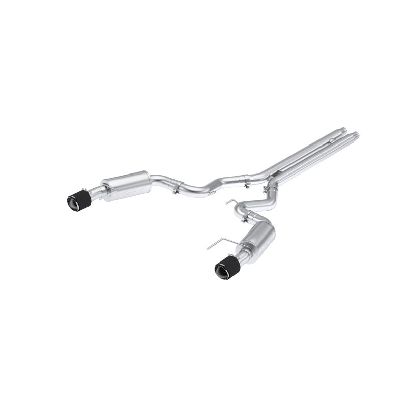 MBRP 2024 Ford Mustang GT S650, 5,0 L 3 po Cat-Back double arrière divisé avec embouts en fibre de carbone (Street)