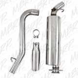 MBRP 2000-2006 Jeep Wrangler (JK) 4 cylindres en ligne 2,5 L 6 cylindres en ligne 4,0 L Cat Back Single Side