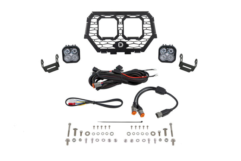 Kit de calandre à DEL Stage Series 2014-2018 Polaris RZR XP de Diode Dynamics - Combo blanc professionnel