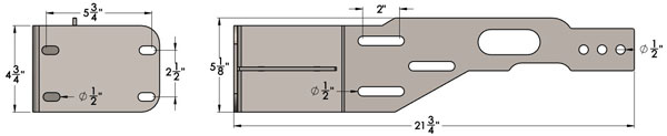 XJ-MJ Front Bumper Brackets for JK Bumpers