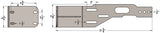 XJ-MJ Front Bumper Brackets for JK Bumpers
