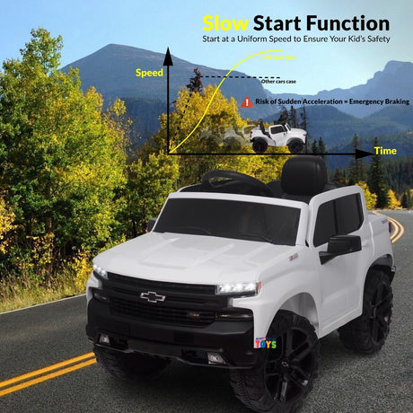 Chevrolet 12V R/C Truck with Suspension Wheels - Available in Multiple Colors