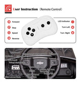 Chevrolet Silverado 12V Electric Ride-On Truck for Kids with 4 Wheels