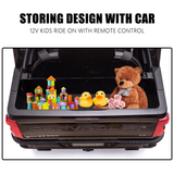Chevrolet Silverado 12V Kids Ride-On Truck with Remote Control - Black