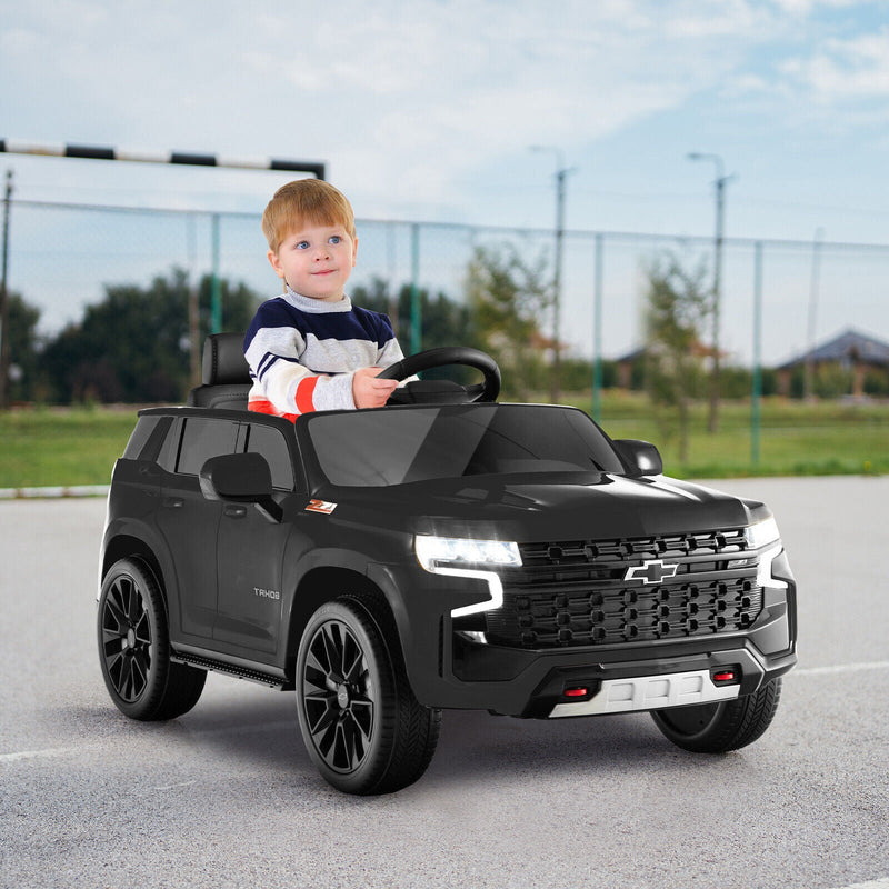 Chevrolet Tahoe Electric Ride-On Truck for Kids with Remote Control, Music, and Lights - 12V SUV Toy