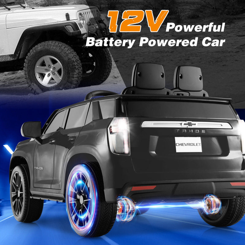 Chevrolet Tahoe Electric Ride-On Truck for Kids with Remote Control, Music, and Lights - 12V SUV Toy