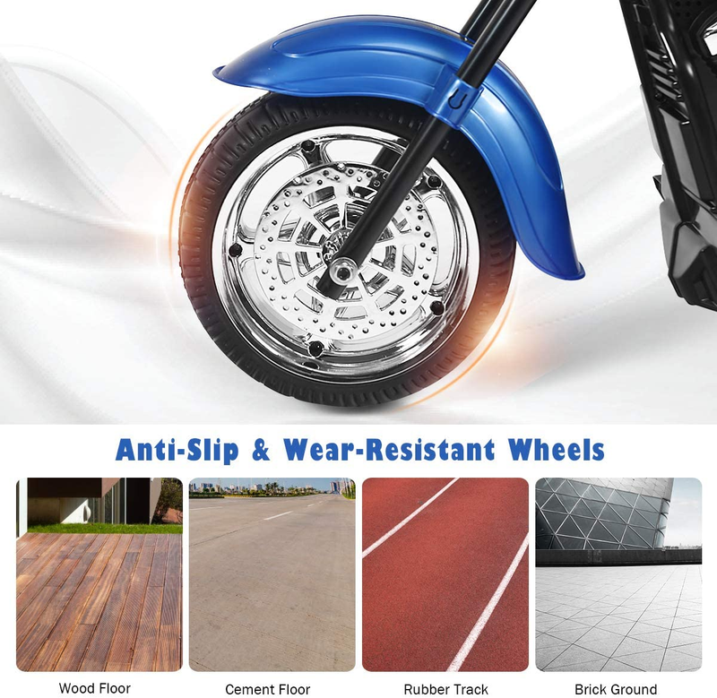 Chopper Style 3-Wheel Electric Motorcycle for Kids - Powered by 6V Battery