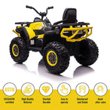 CLARFEY Electric Kids ATV Quad Car with MP3 Player and 4WD Motorized Drive