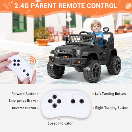 Coche Eléctrico para Niños con Control Remoto para Jugar y Manejar