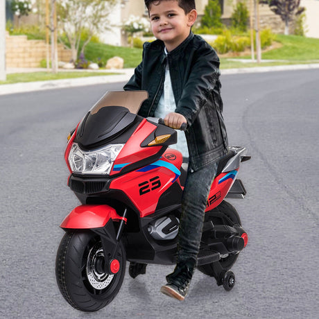 COLOR TREE Kids 12V Electric Motorcycle with Music and Battery Power - Perfect Ride On Car Gift