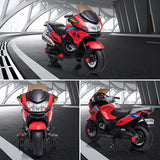 COLOR TREE Kids 12V Electric Motorcycle with Music and Battery Power - Perfect Ride On Car Gift