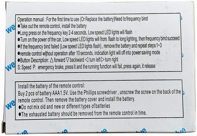 Complete DIY Remote Control Wiring Set for 12V Weelye Kids Ride-On Cars