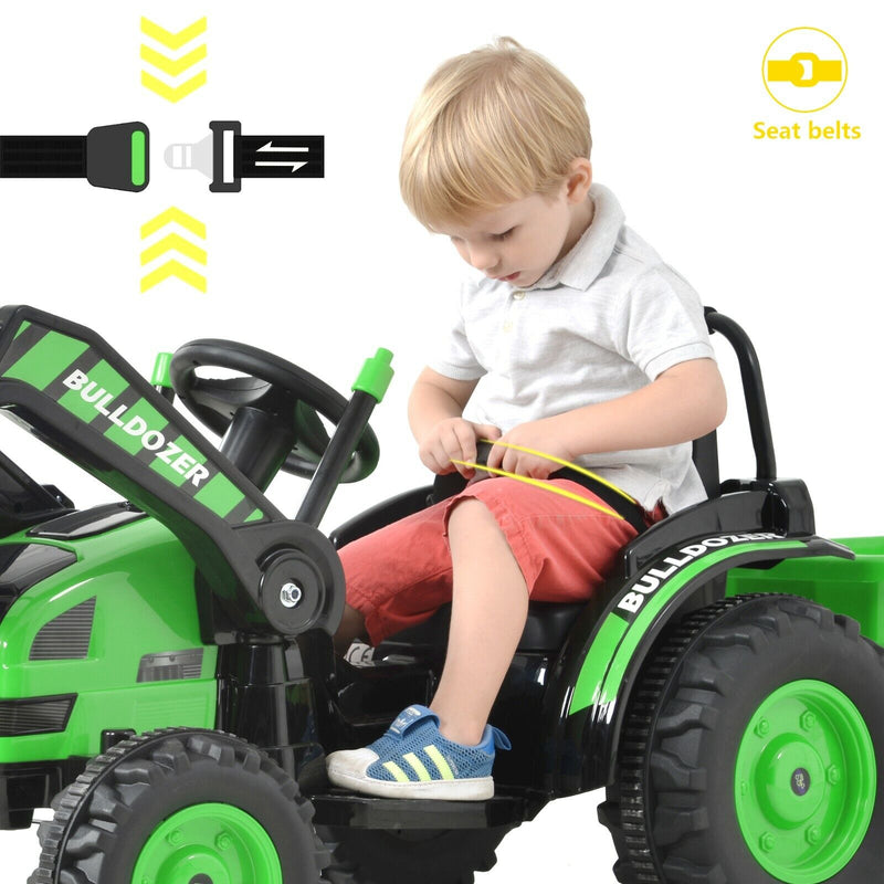 Construction Bulldozer Ride-On Toy for Toddlers - Fun and Durable Ride-On Car
