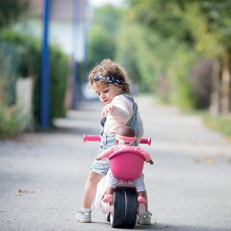 Corolle Ride On Smoby Scooter in White and Pink: The Perfect Ride for Little Ones