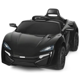 Costway 12V Kids Ride-On Car with Remote Control, Lights, MP3 Player, and Openable Doors