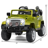 Costway 12V MP3 Kids Ride On Truck Car with RC Remote and Light - Perfect Christmas Gift!
