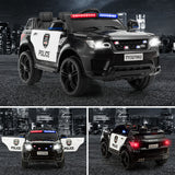 Costway Kids 12V Electric Ride-On Car with Remote Control and Lights/Sounds in Black