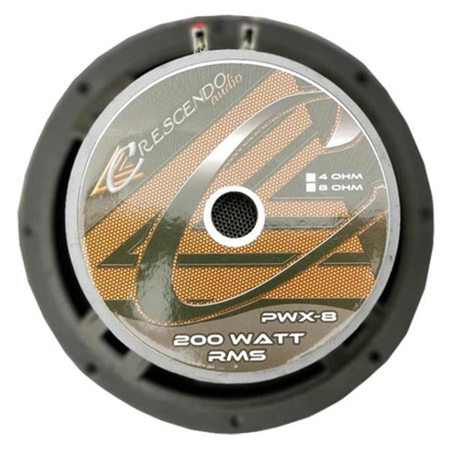 Crescendo Audio PWX-8 8" 200W RMS Midbass Speaker 4-Ohm (Single) Crescendo Audio