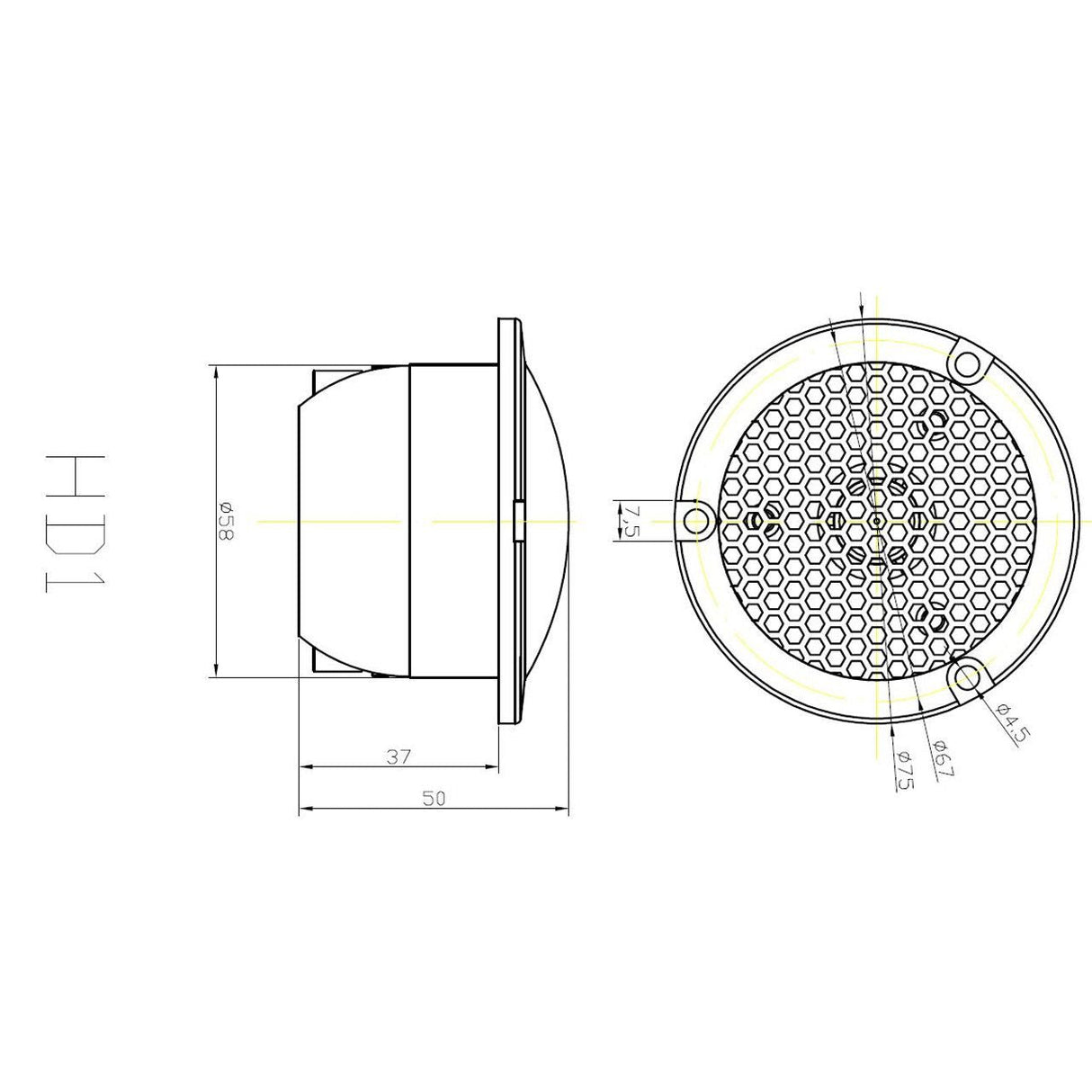 Crescendo Audio HD-1 Supertweeter 4-Ohm (Single) Crescendo Audio