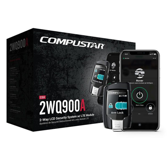 Compustar CS2WQ900-AS 2-Way Remote Start Alarm Bundle with LCD Remote