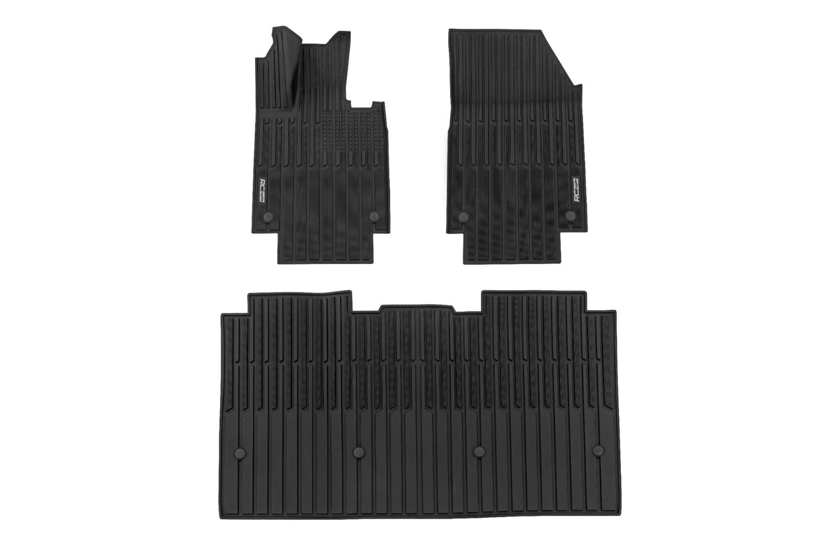 Rough Country Flex-Fit Floor Mats for Tesla Cybertruck 2024-2026