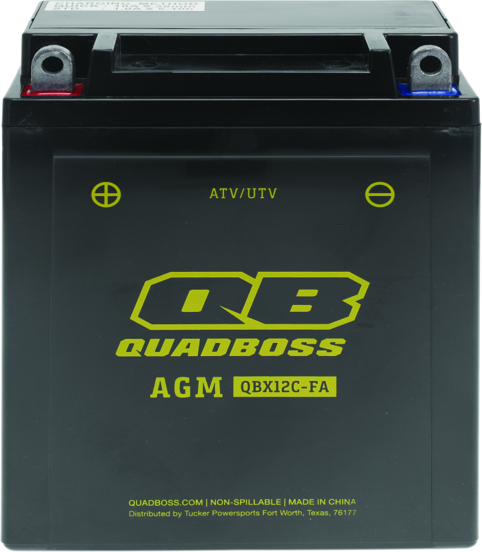 QuadBoss 89-04 Yamaha YFA-1 Breeze 125 Maintenance-Free AGM Battery