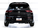 Échappement quadruple AWE MK8 pour Volkswagen Golf R 3 pouces Track Edition - Embouts chromés argentés