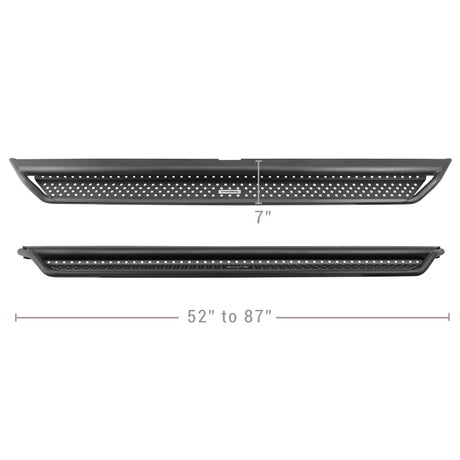 Marchepieds latéraux Go Rhino 2021+ Ford Bronco Dominator Extreme D1 avec supports - Noir texturé